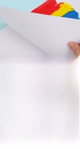Detail view of tear-off adhesive binding on textured professional acrylic paper pad