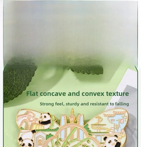 Detailed specs of the Chengdu Panda fridge magnet made of zinc alloy and enamel