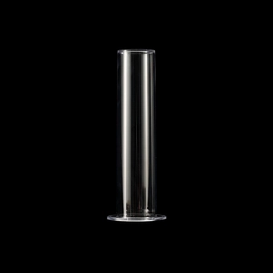 Support cylindrique transparent en acrylique pour chouchous et bracelets avec base ronde