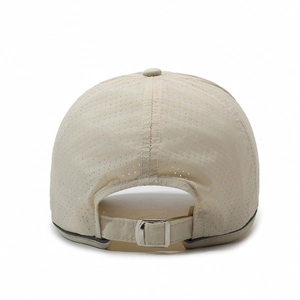 Casquette de baseball respirante et légère avec bande réfléchissante et boucle métal