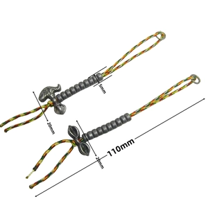Spécifications de taille des pendentifs vajra en métal argenté avec glands