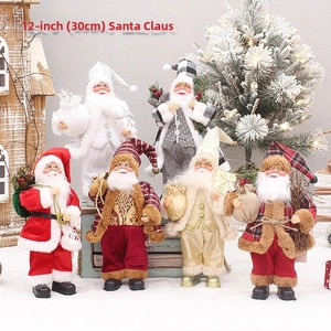 30cm Stehender Weihnachtsmann Puppe Weihnachtsbaum Deko Festliche Heimdekoration Neu