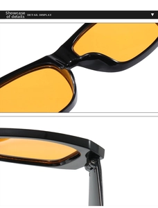 Detail view of the nose bridge and hinge design on vintage polygon sunglasses