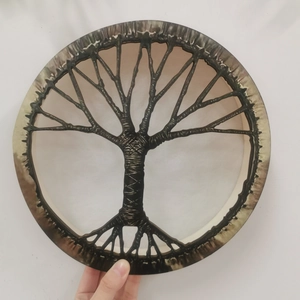 Shaman Drum Tree Of Life Design Handmade Ethic Style Frame Drum With Wood Drumstick For Meditation Healing Home Decor
