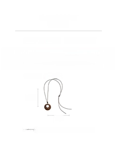 Size guide for resin geometric heart sweater necklace with dimensions 63.4cm and 5.1cm
