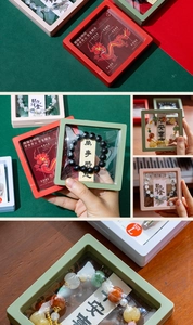 L-size transparent PE film jewelry display boxes in multiple colors for bracelets