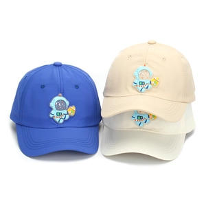 Cappellino da baseball per bambini con toppa astronauta, cappello parasole traspirante