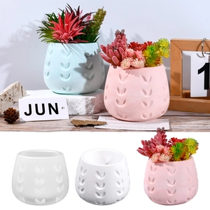Herzmuster Silikonform Für DIY Kerzenbecher Sukkulenten Vase Harzguss Gips Tischdekoration Modern