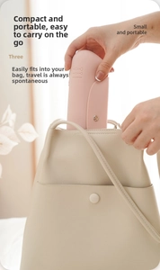Portable silicone makeup brush storage bag travel pink cosmetic clutch case for daily use