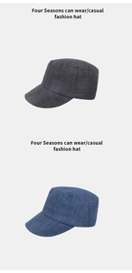 Detailed close-up showing the textured linen fabric and curved brim of the patrol hats