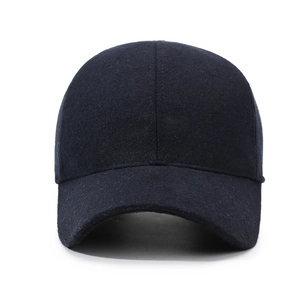 Winter men's thickened wool baseball cap with fleece lining for warmth and wind protection