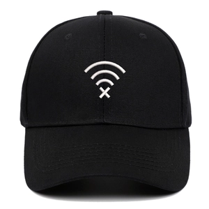 No WiFi Signal Embroidered Cotton Baseball Cap Adjustable Curved Brim Sun Hat For Men Women