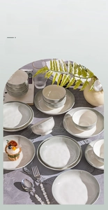 Macro detail of Nordic ceramic tableware with lead-free glaze and minimalist green gradient