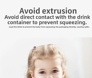 Toddler drinking milk carton holder preventing squeeze and spills with easy-grip handles