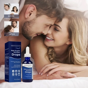 Gouttes nutritionnelles Male Growth 30ml avec flacon en verre et boîte pour le renfort