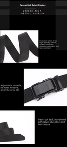 Close-up of high-density nylon belt featuring a hardened heat-cut tip and anti-fray texture
