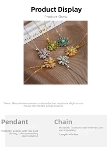 Detailed macro view showing diverse colors of sunflower pendants on titanium steel chains