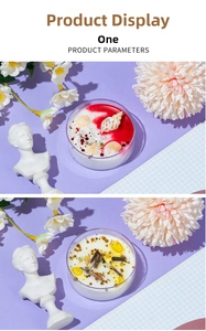 Detail of shell scented candles with starfish, sequins, dried flowers, and cinnamon sticks