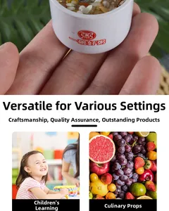 Detailed view of realistic miniature mixed grain porridge model for food photography