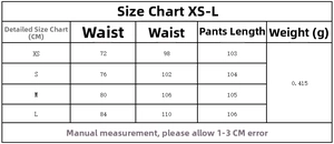 Guide des tailles pour ensemble chemise à carreaux et pantalon, dimensions XS à L en CM