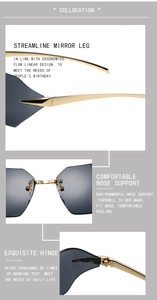 Detail view of ergonomic temples, eco-friendly nose pads and durable hinges on sunglasses