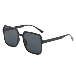 Classic oversized square black sunglasses with stylish dark lenses for women and men