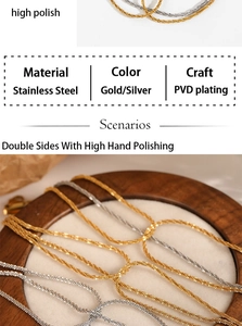 Macro detail of PVD gold and silver braided stainless steel bracelet with texture