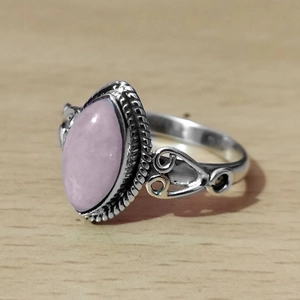 Vintage Marquise Imitation Mondstein Ring Retro Hohle Scrollwork Legierung Schmuck Für Frauen Böhmischen Palast Stil