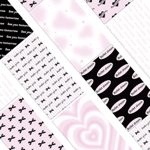 8 sheets of romantic ballet style decorative paper stickers for scrapbook and phone case