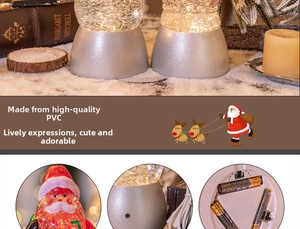 Detailansicht der Basis und des Batteriefachs einer Weihnachtskugel aus hochwertigem PVC