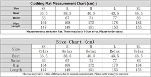 Detailed size chart for evening dress including bust, waist, and length measurements in cm