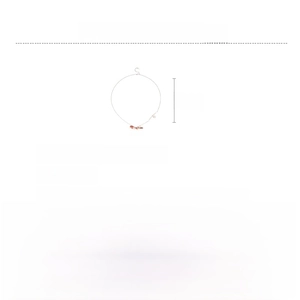Detailed size specifications for the dachshund pendant necklace with zircon and pearls
