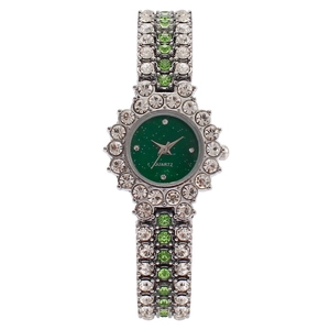 Damen Luxus Quarzuhr Strass Besetztes Metallarmband Sternenhimmel Zifferblatt Mode Schmuck Zeitmesser