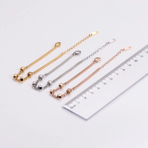 Polished stainless steel snake chain bracelets in gold, silver and rose gold finishes