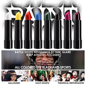 8-color Halloween face paint stick set for sports, theater, and creative body makeup