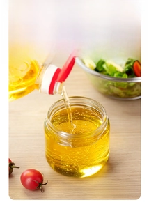 Clear glass oil dispenser bottle 300ml for kitchen cooking and liquid condiment storage