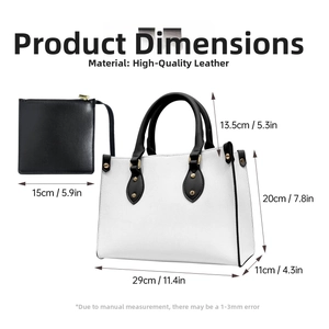Detail view of premium PU leather tote bag with lychee texture and metallic buckles