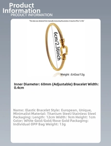 Detail view of titanium steel bracelet with dimensions and twisted rope pattern info