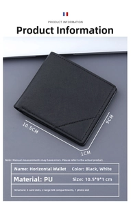 Makro-Detail von Herren-Brieftasche mit Innenfächern und Fotofenster aus schwarzem Leder