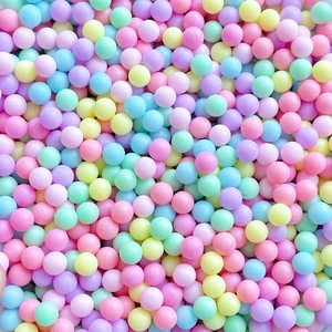 Perles en mousse dépolies macaron en vrac pour loisirs créatifs et décorations DIY