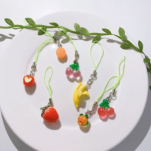 Ciondolo Per Telefono Frutta Simulazione In Resina Decorazione Per Borsa Stile Pastorale USB