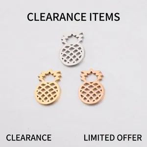 Pineapple Charms 304 Stainless Steel Hollow Out Fruit Pendants For DIY Jewelry Making Necklace Bracelet Craft Accessory