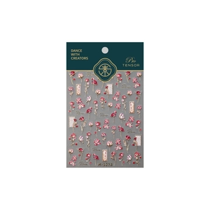 Stickers nail art roses vintage M1076 avec motifs floraux style rococo