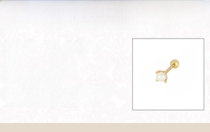 Detailed specs for S925 silver pearl stud earring showing 3mm size and 0.24g weight