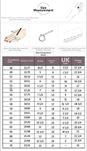 Guide complet des tailles de bagues avec tableau de conversion et étapes de mesure précises
