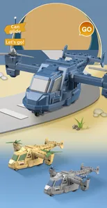 Detailansicht der Militär-Transport-Hubschrauberspielzeuge mit Gleiträdern und Rotoren
