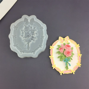 Moule en silicone et pendentif floral pour pierre d'arôme et bijoux DIY