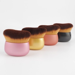 Multi-functional body and foundation makeup brushes with dense bristles in four colors