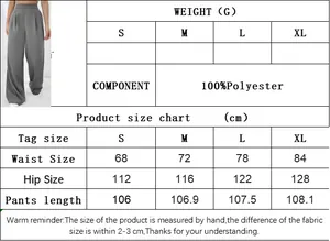 Guida alle taglie per pantaloni larghi da donna con misure in cm dalla taglia S alla XL
