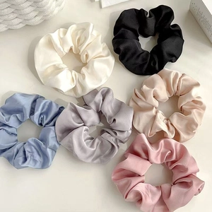 Set di 6 elastici per capelli in finta seta in vari colori per stili eleganti